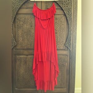 Felicity and coco red summer mid low dress
